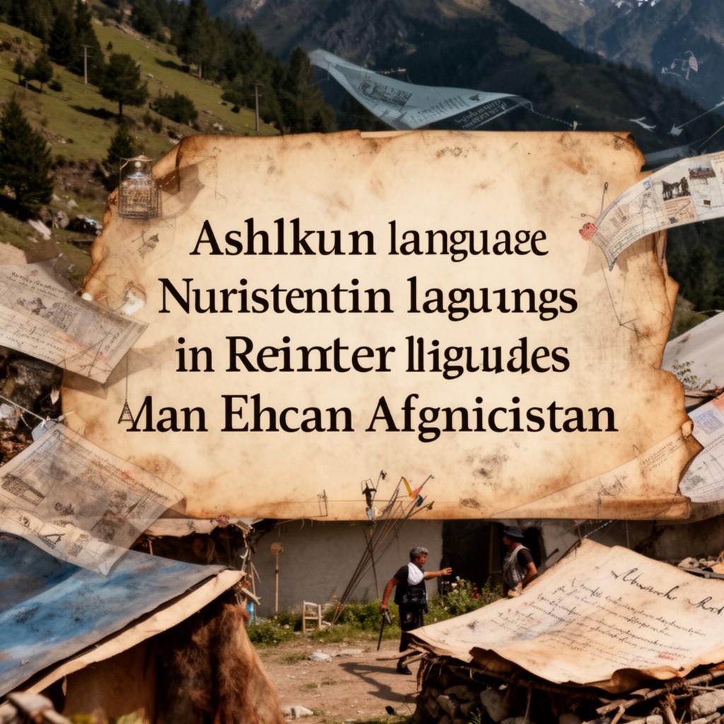 AI-generated illustration of Ashkun language