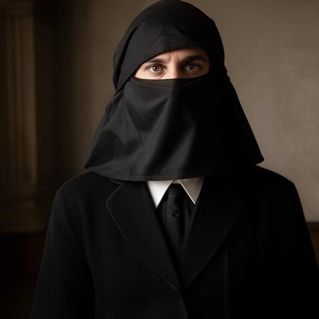 AI-generated illustration of The Minister’s Black Veil