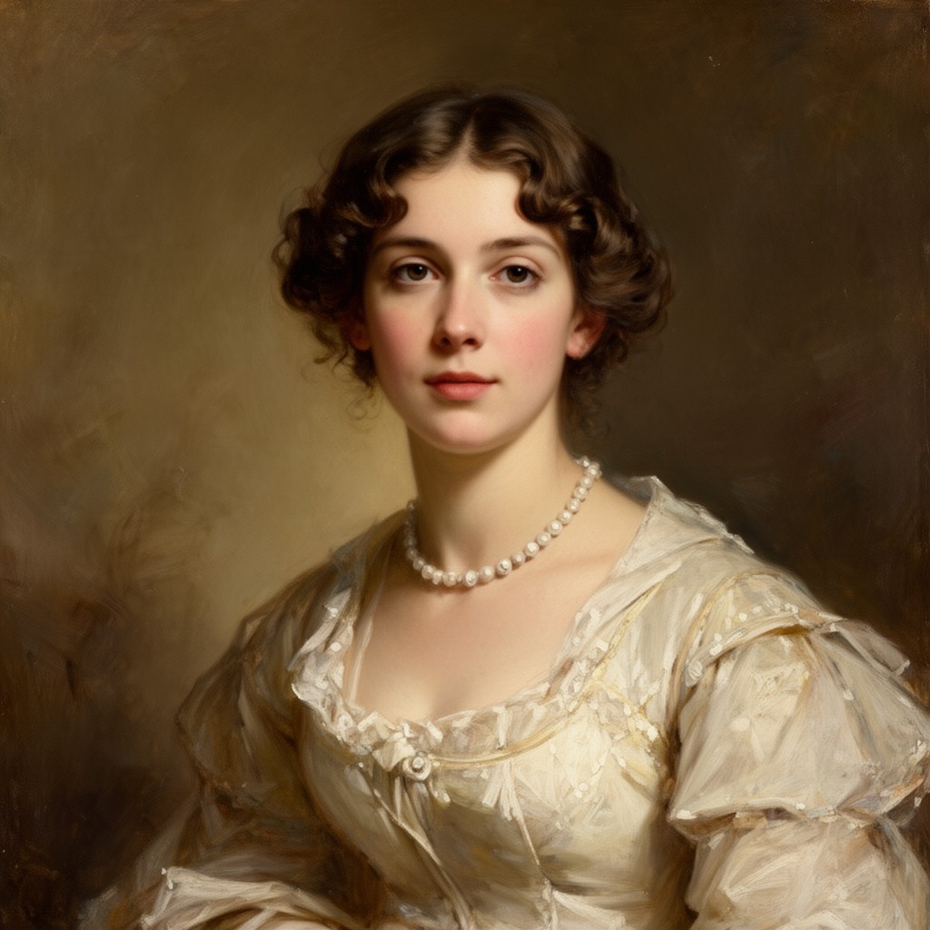 AI-generated illustration of Una Hawthorne