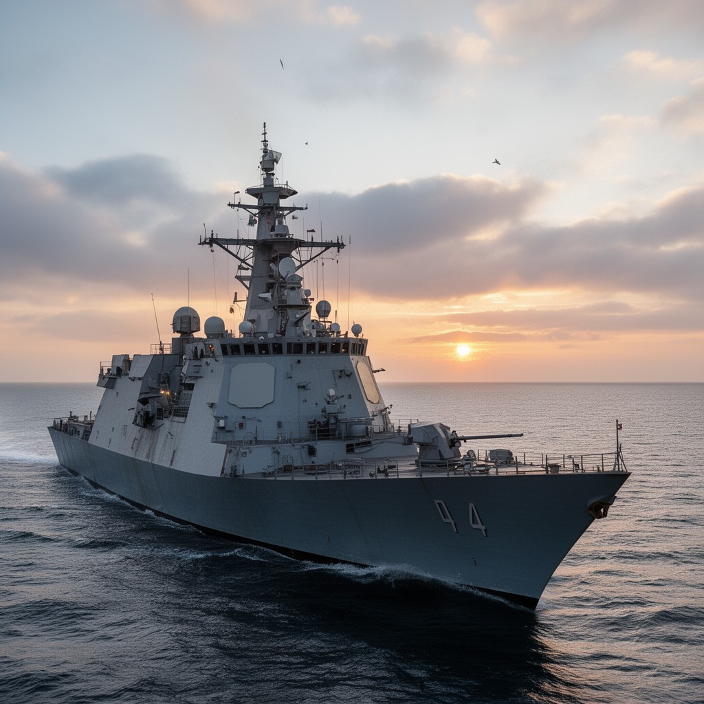 AI-generated illustration of Type 42 destroyer