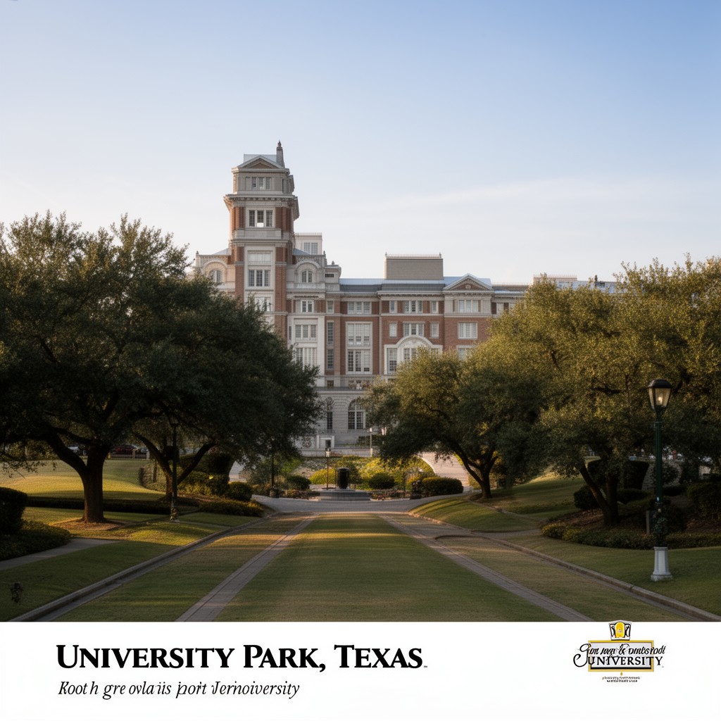 AI-generated illustration of University Park, Texas