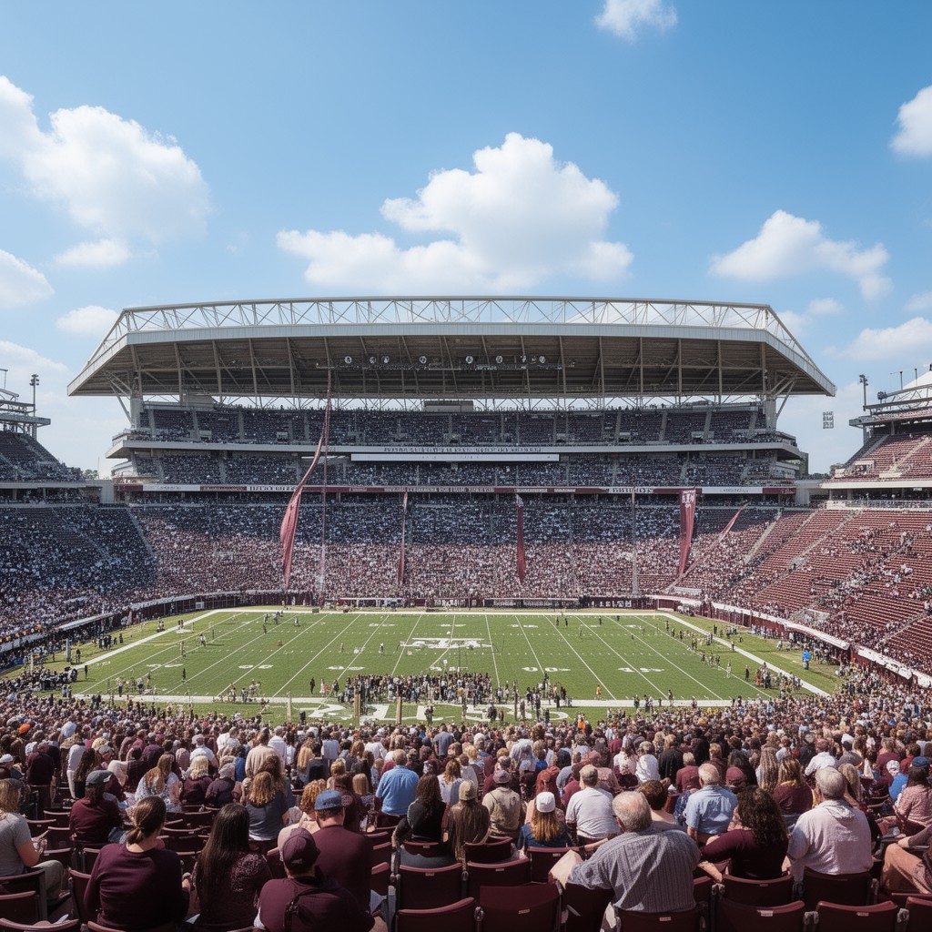 AI-generated illustration of Kyle Field