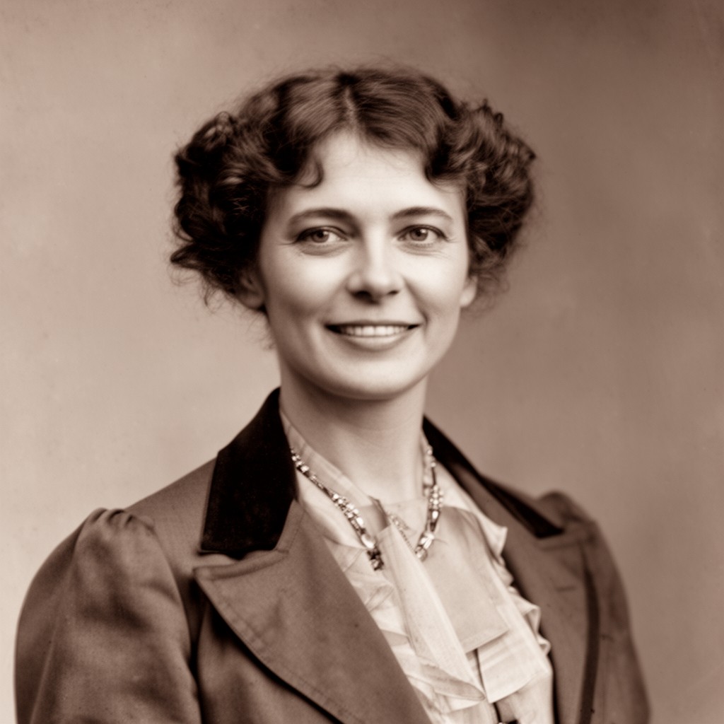 AI-generated illustration of Carrie Chapman Catt