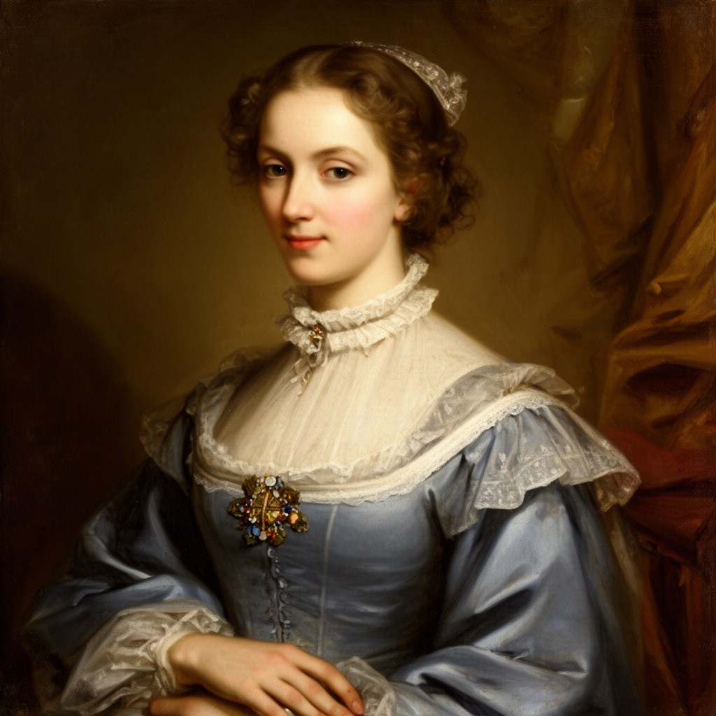 AI-generated illustration of Margaret Blagge