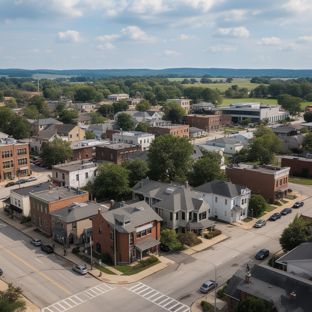 AI-generated illustration of Richland Center, Wisconsin