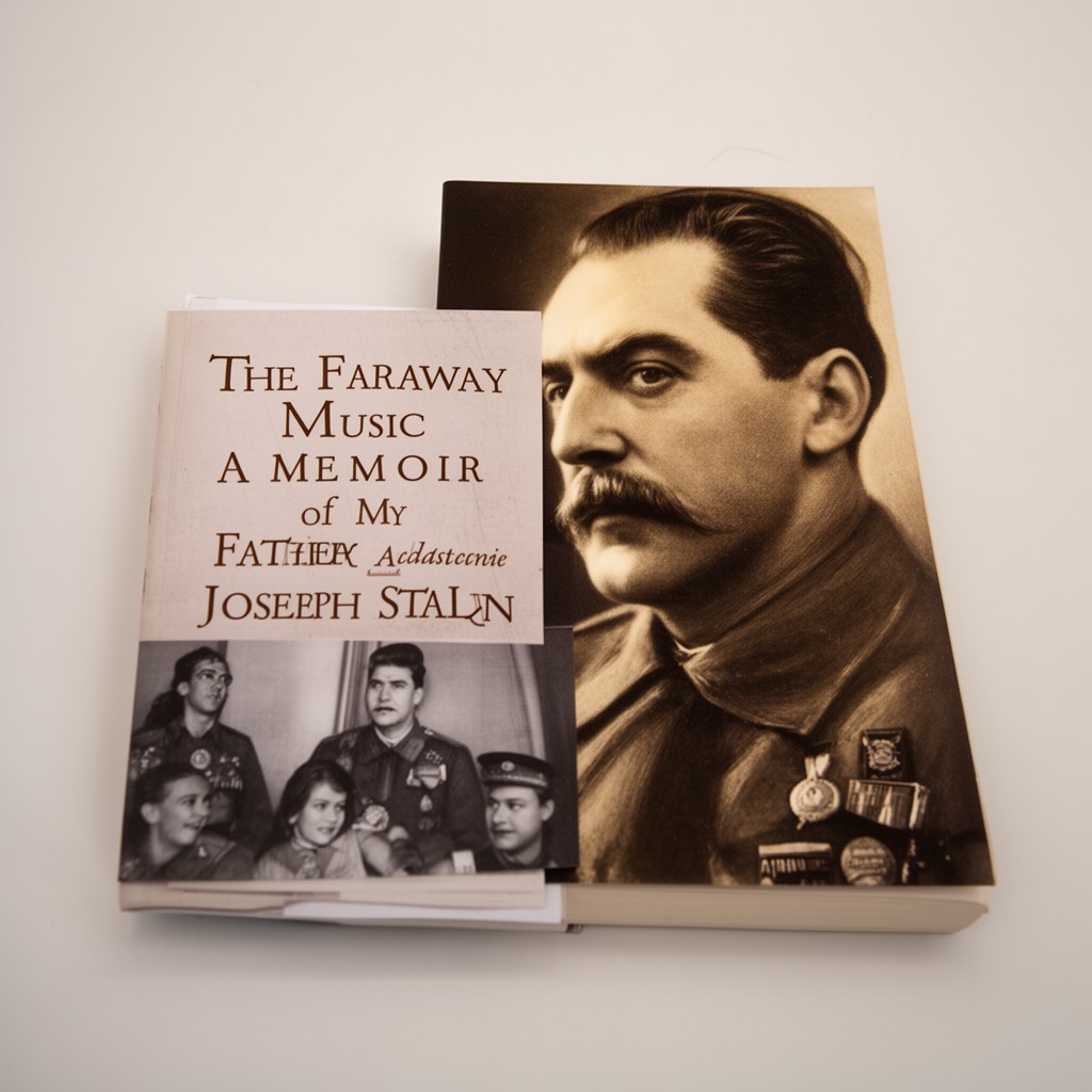 AI-generated illustration of The Faraway Music: A Memoir of My Father, Joseph Stalin