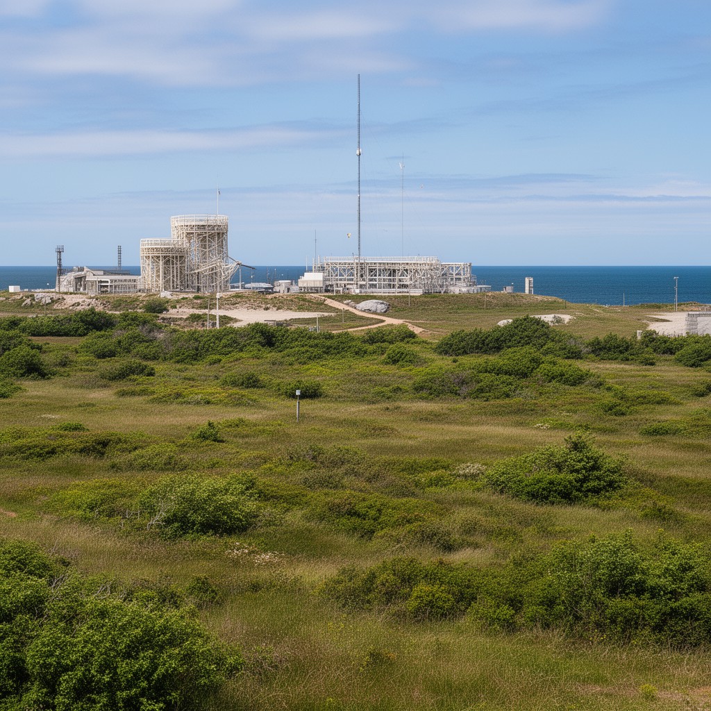 AI-generated illustration of Marconi Station Site