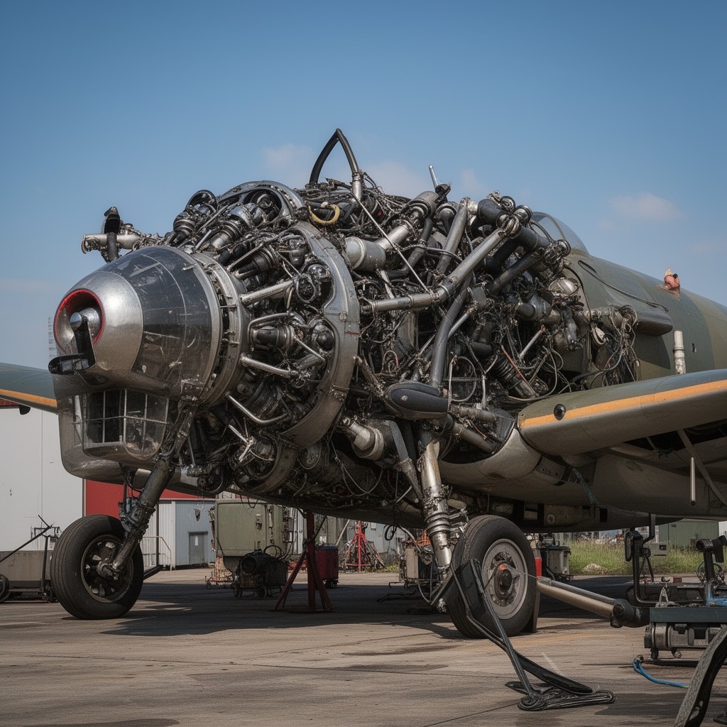 AI-generated illustration of Rolls-Royce Merlin