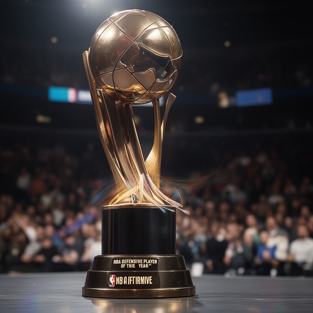 AI-generated illustration of NBA Defensive Player of the Year Award
