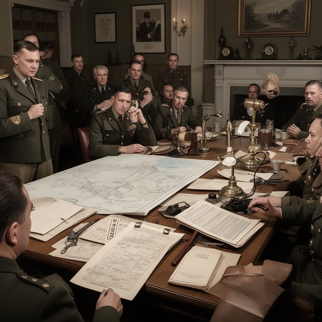 AI-generated illustration of Allied High Command