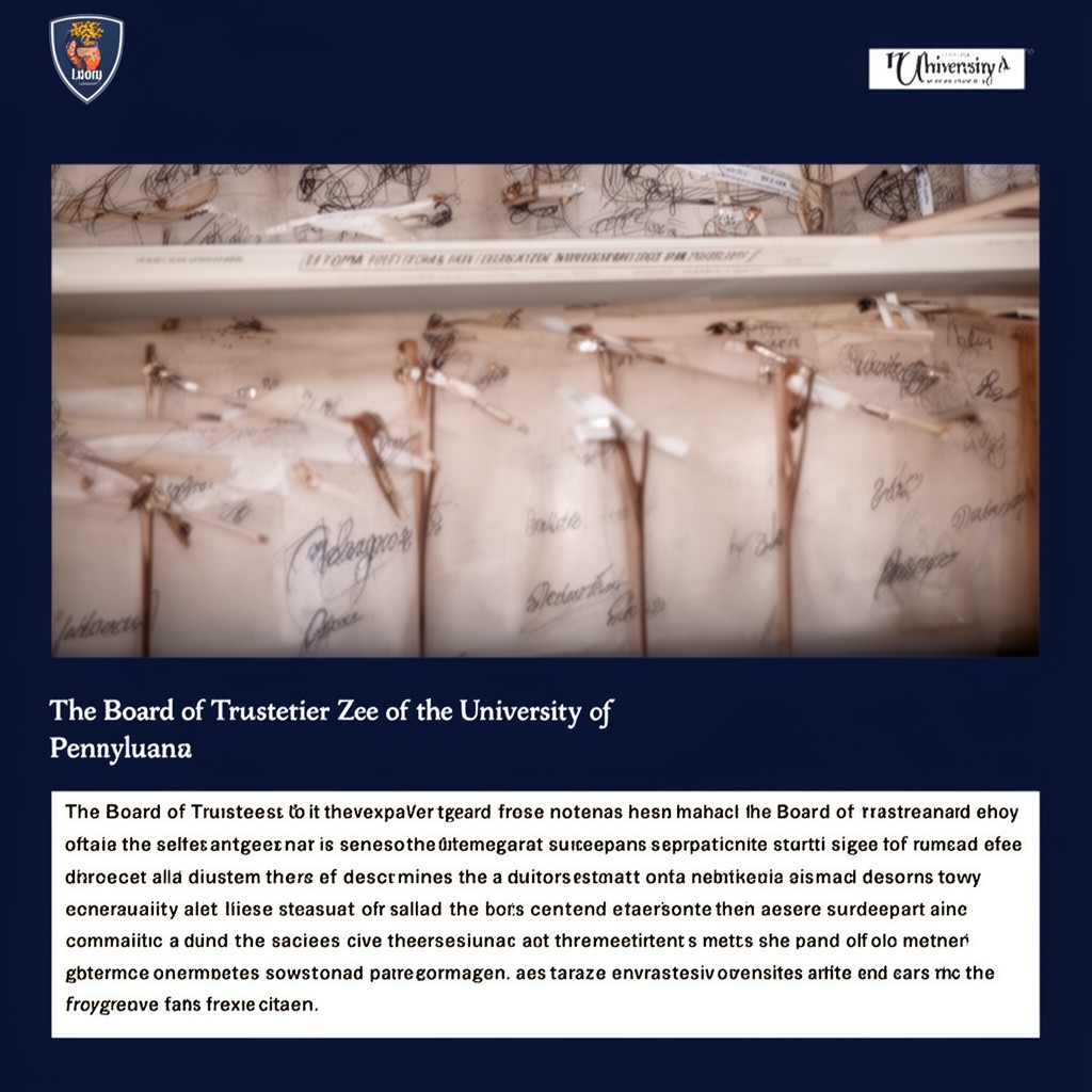 AI-generated illustration of Board of Trustees of the University of Pennsylvania