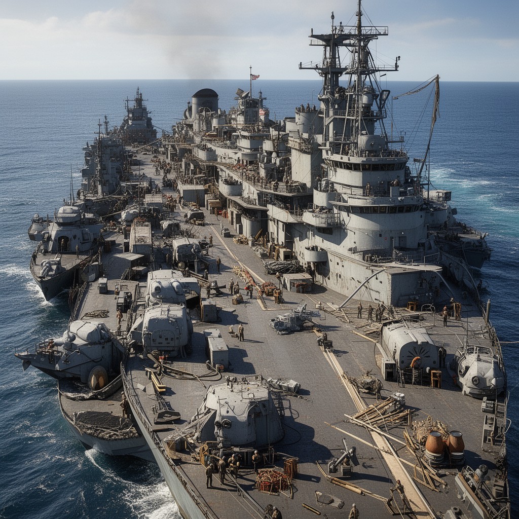 AI-generated illustration of Allied Naval Expeditionary Force