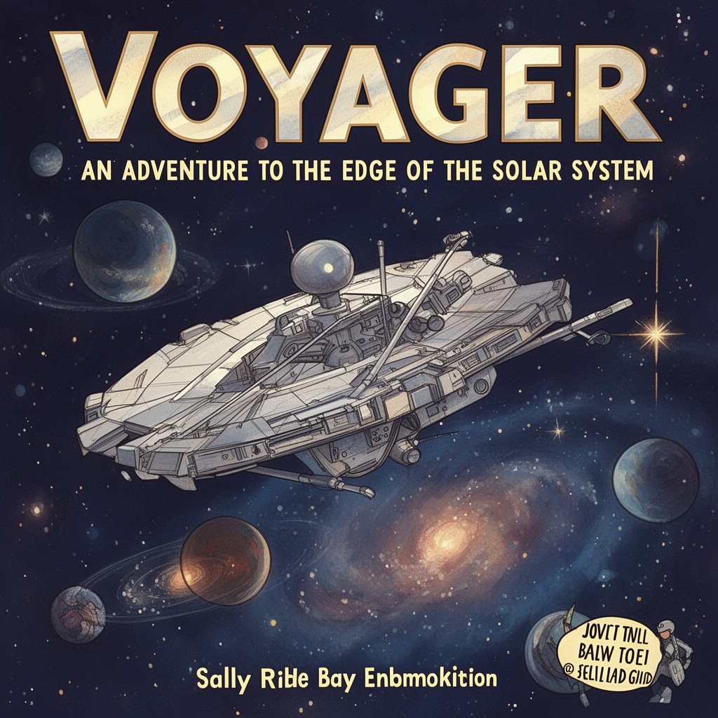 AI-generated illustration of Voyager: An Adventure to the Edge of the Solar System