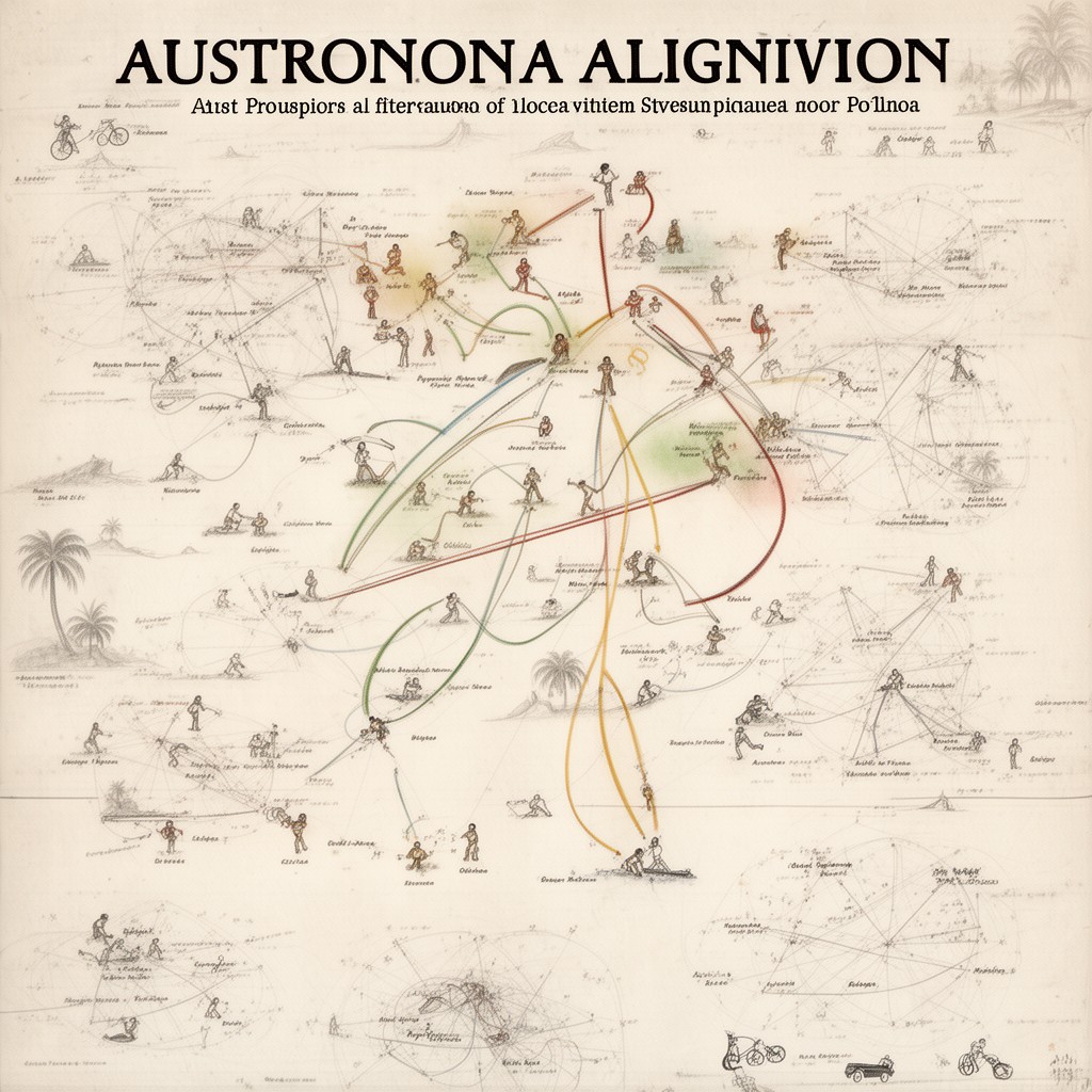 AI-generated illustration of Austronesian alignment
