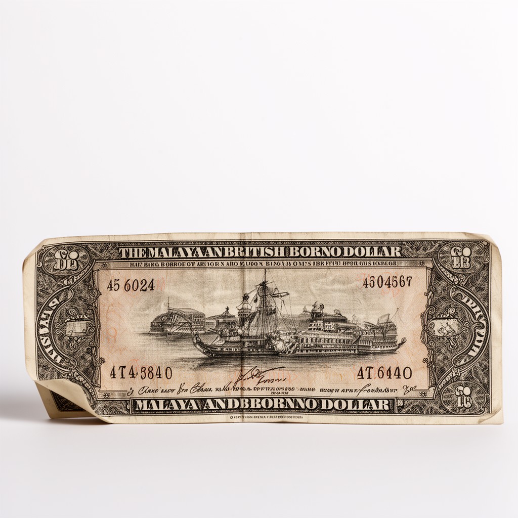 AI-generated illustration of Malaya and British Borneo dollar