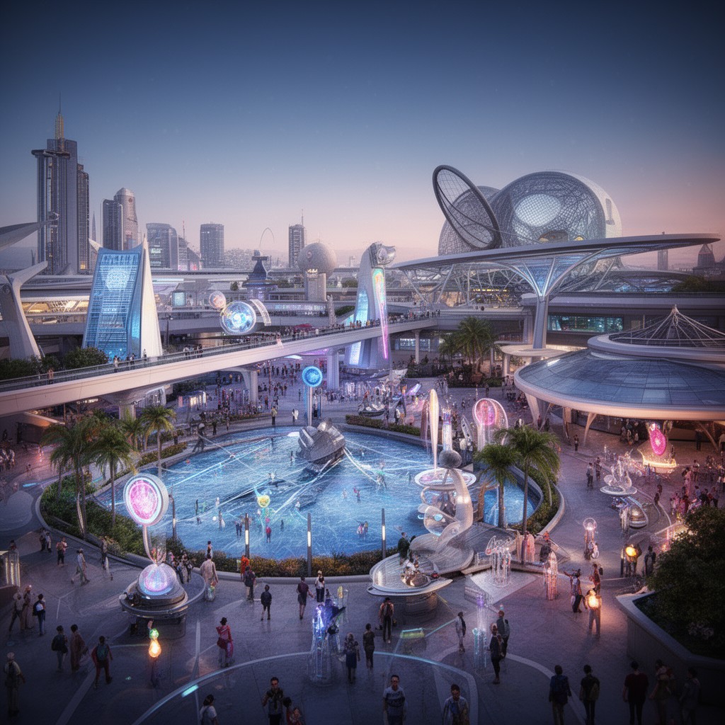 AI-generated illustration of Future World