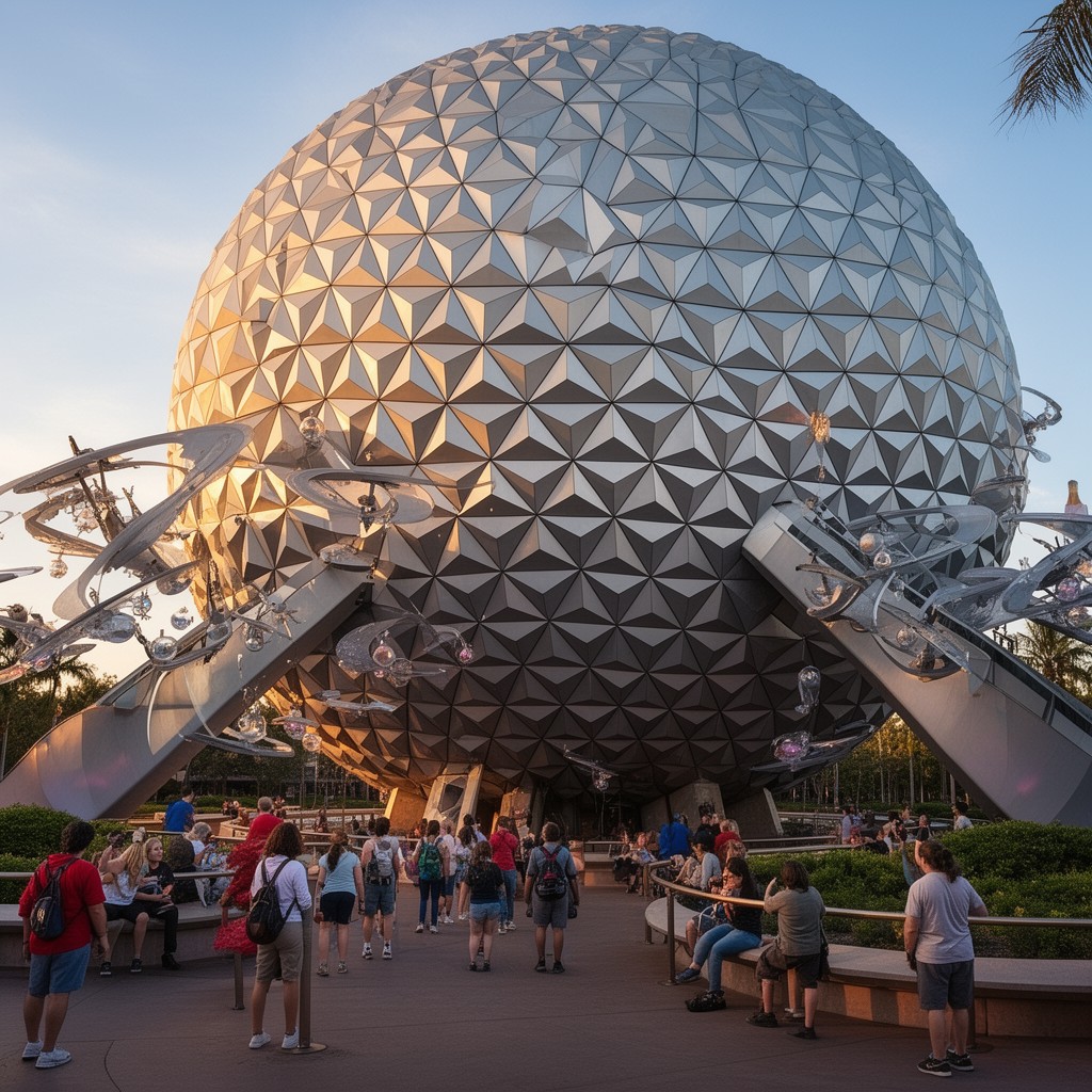 AI-generated illustration of Spaceship Earth