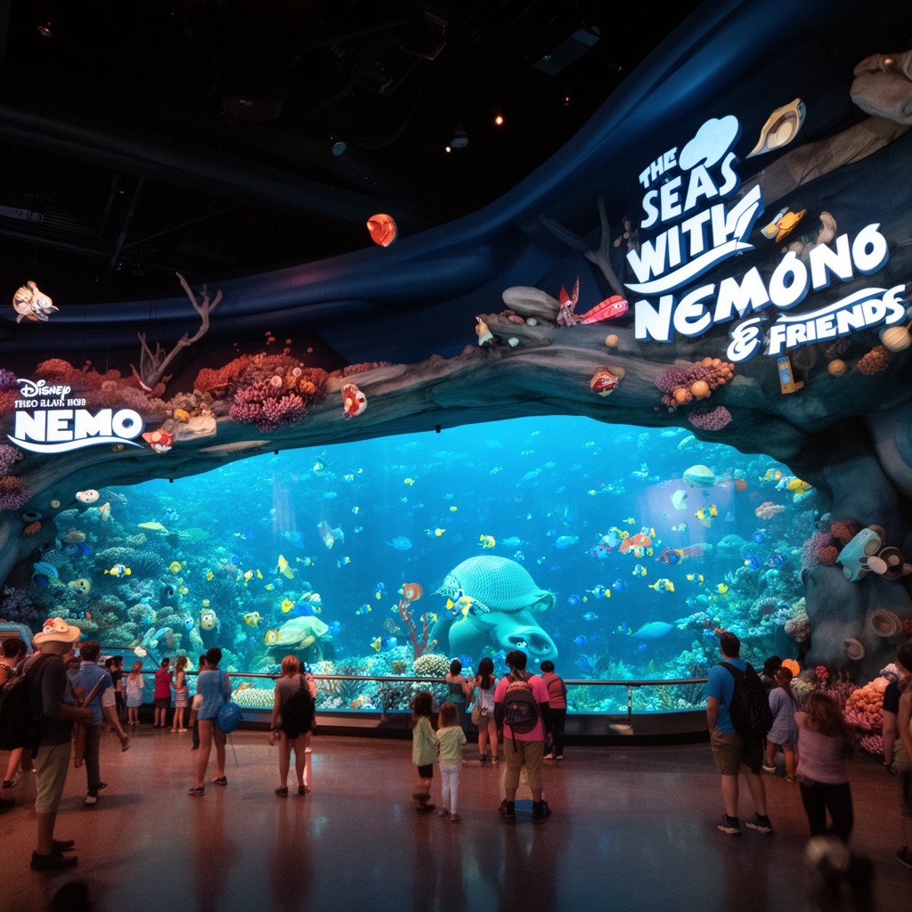AI-generated illustration of The Seas with Nemo & Friends