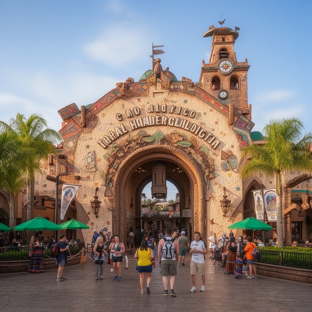 AI-generated illustration of Mexico Pavilion