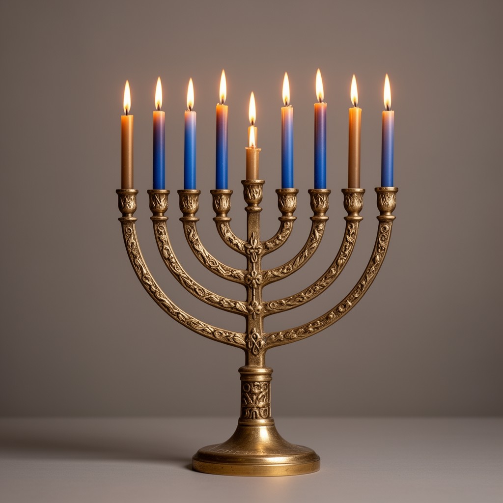 AI-generated illustration of Menorah