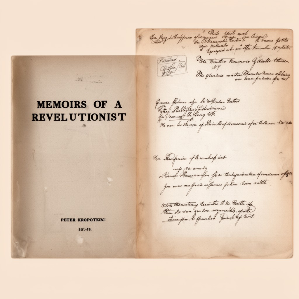 AI-generated illustration of Memoirs of a Revolutionist