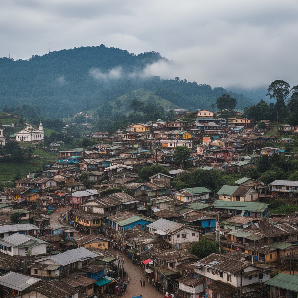 AI-generated illustration of Shillong