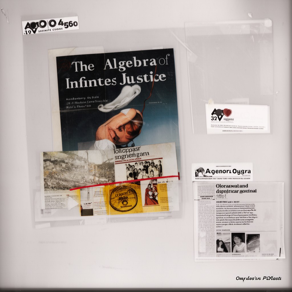 AI-generated illustration of The Algebra of Infinite Justice