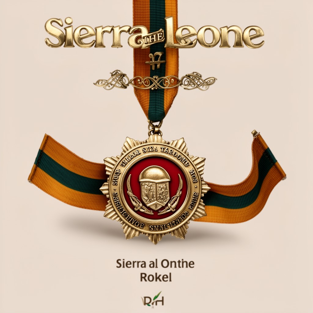 AI-generated illustration of Sierra Leone’s Order of the Rokel (via PIH work recognition)