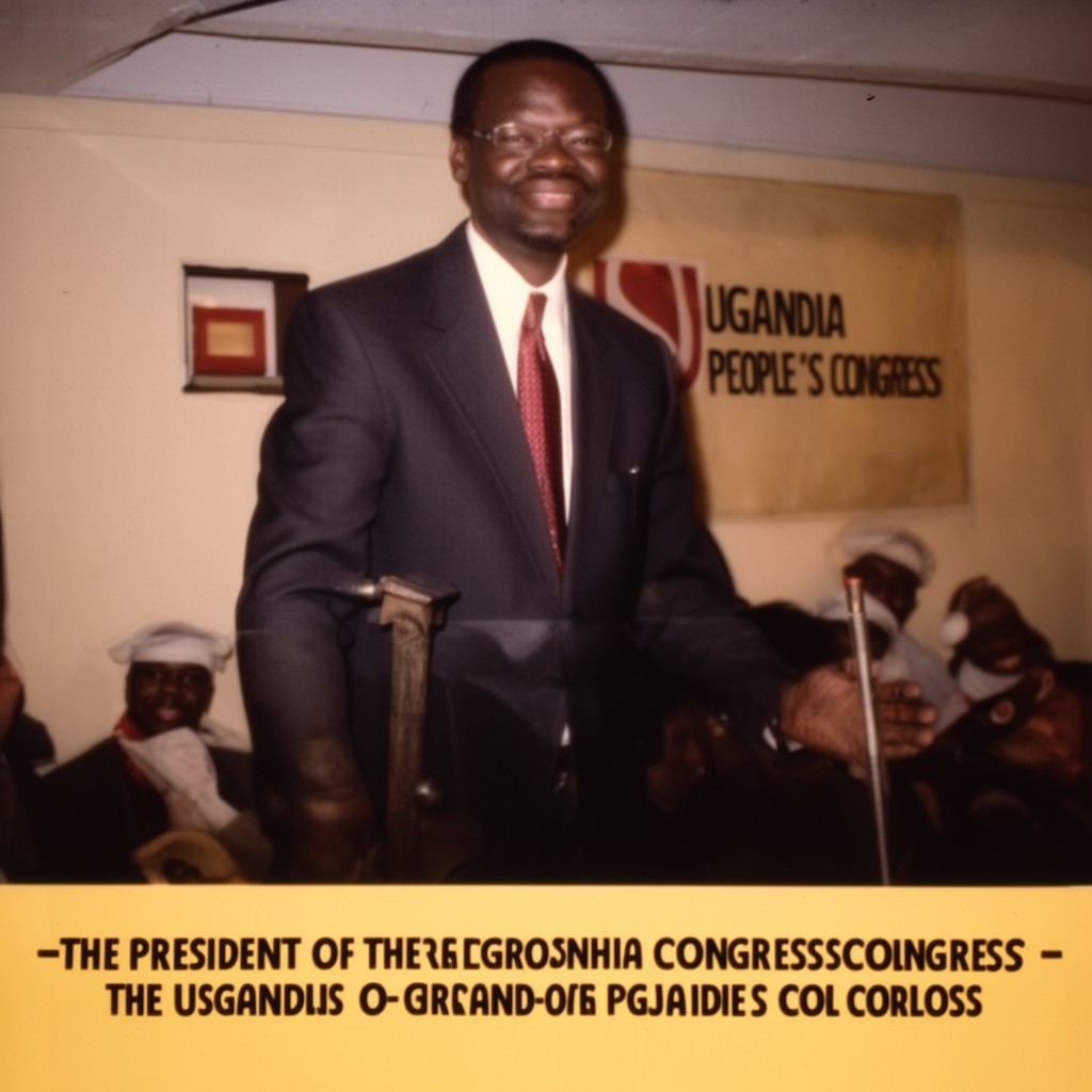 AI-generated illustration of President of the Uganda People’s Congress