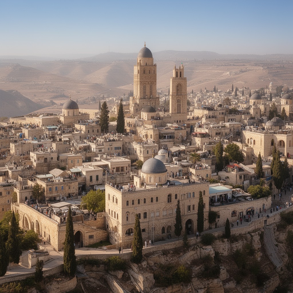 AI-generated illustration of Safed