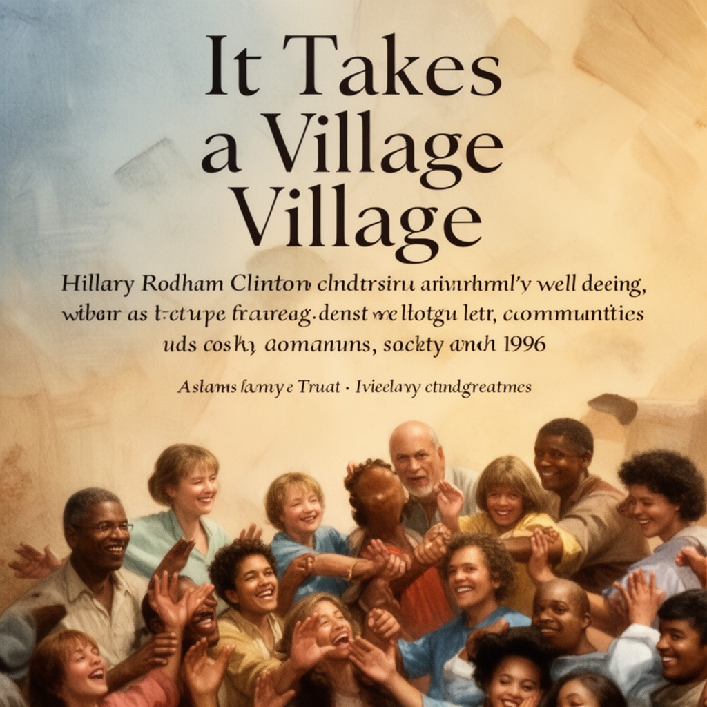 AI-generated illustration of It Takes a Village