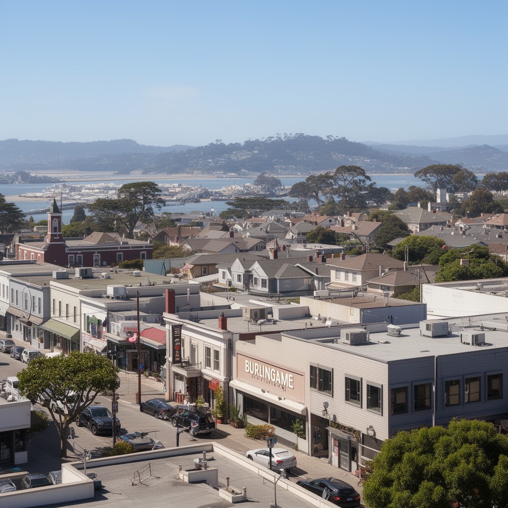 AI-generated illustration of Burlingame
