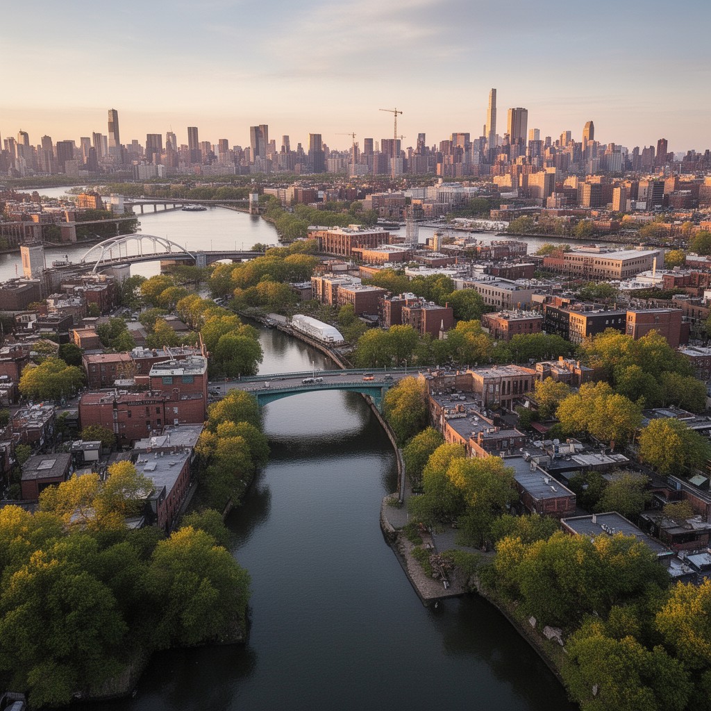 AI-generated illustration of Spuyten Duyvil Creek