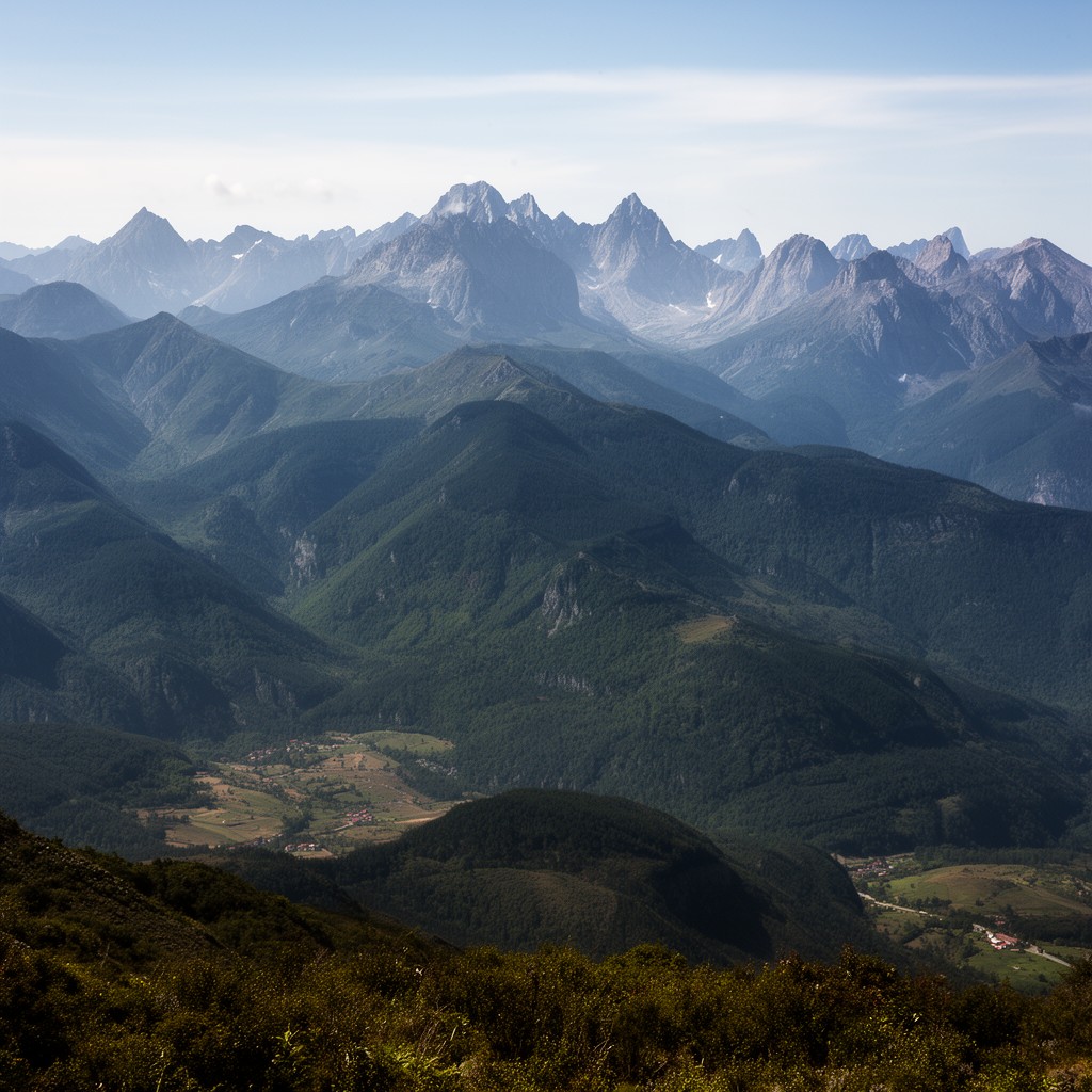 AI-generated illustration of Cantabrian Mountains