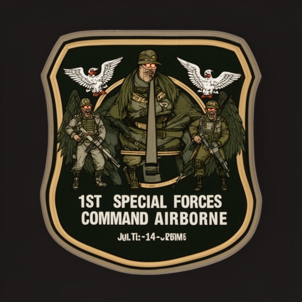 AI-generated illustration of 1st Special Forces Command (Airborne)