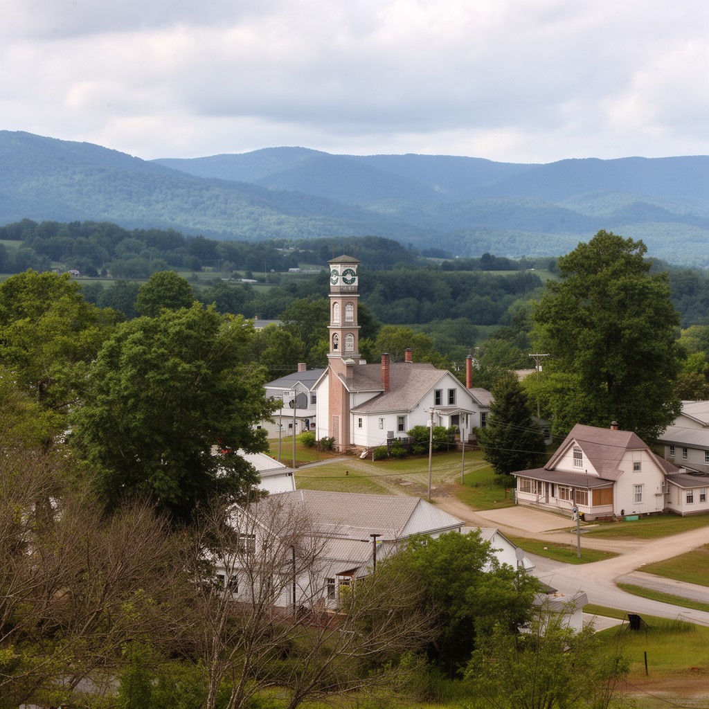 AI-generated illustration of Union County, Tennessee