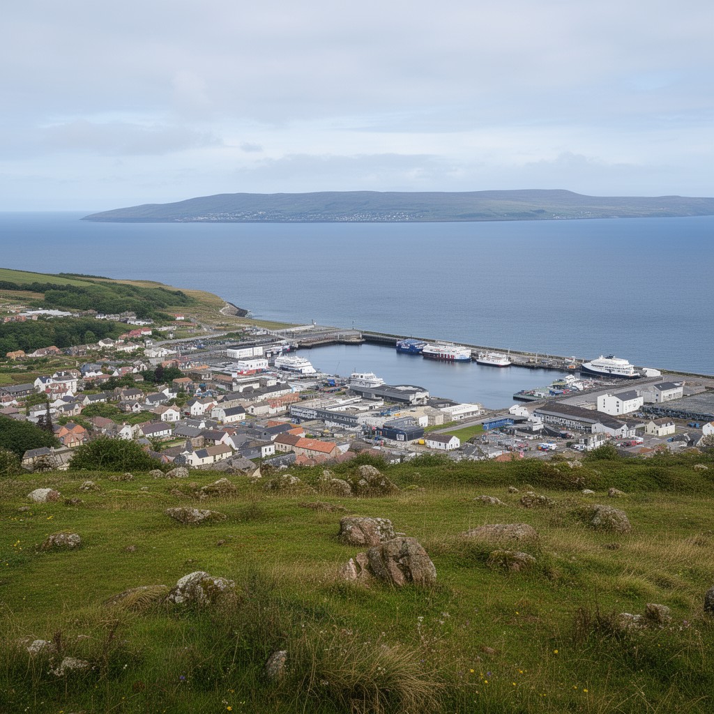 AI-generated illustration of Cairnryan