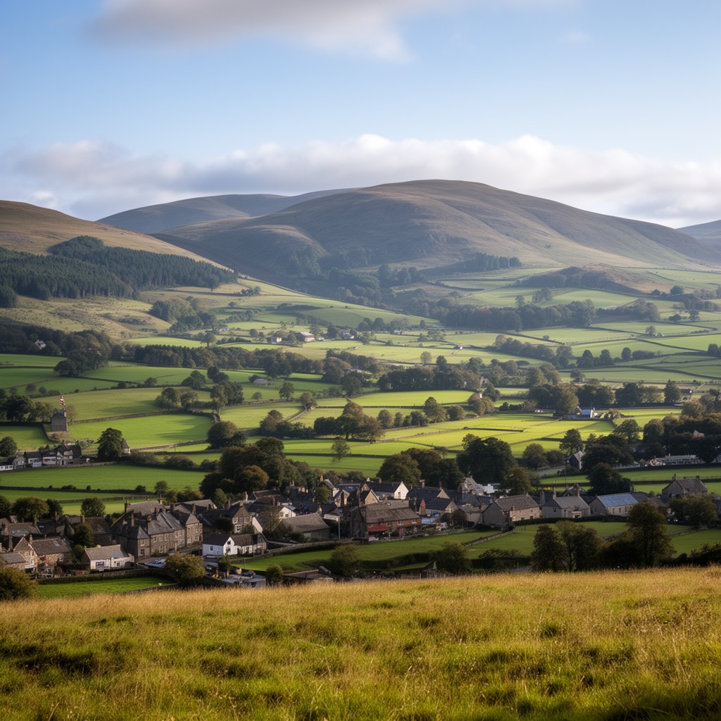 AI-generated illustration of Powys