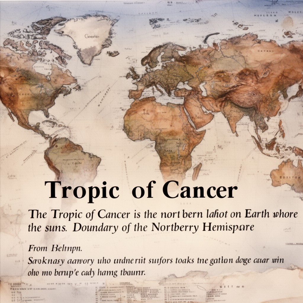 AI-generated illustration of Tropic of Cancer