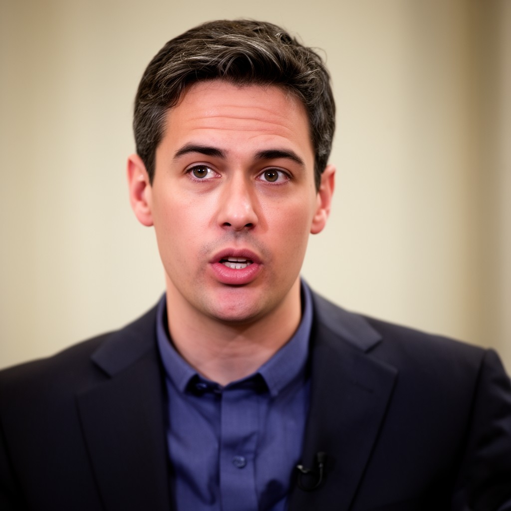 AI-generated illustration of Ed Miliband