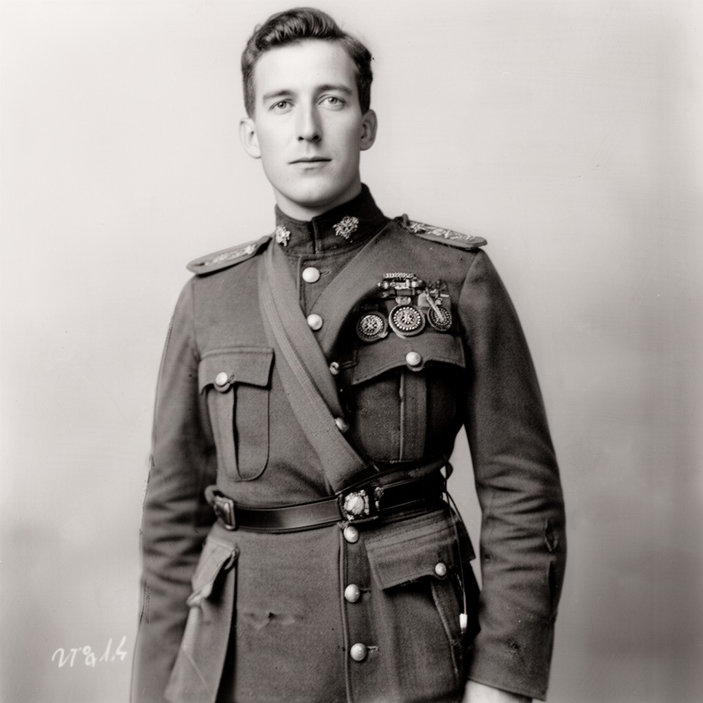 AI-generated illustration of Frederick Hugh Sherston Roberts