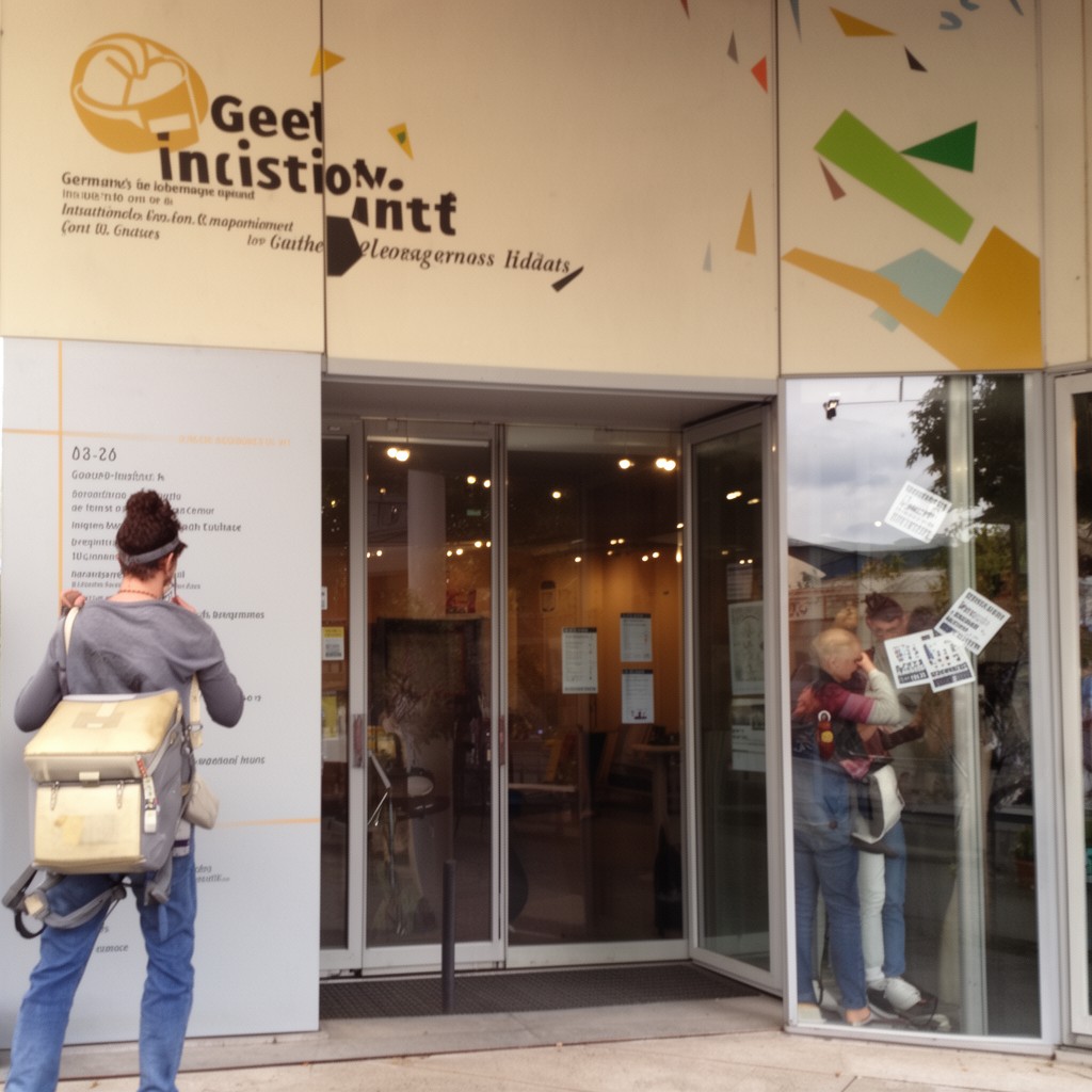 AI-generated illustration of Goethe-Institut