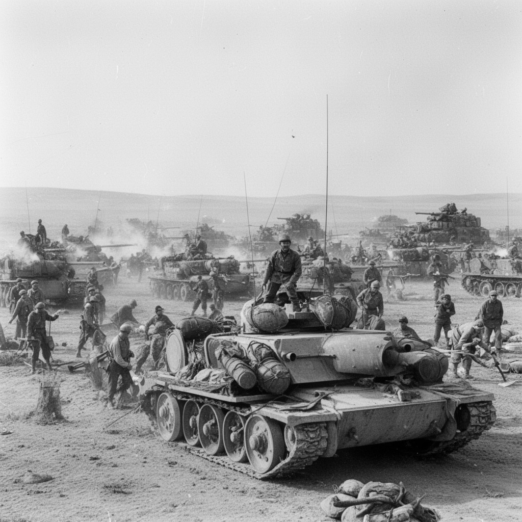 AI-generated illustration of Battle of El Alamein