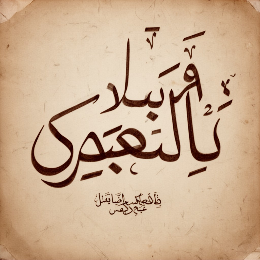 AI-generated illustration of Maghribi script