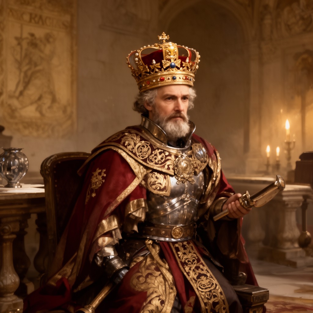 AI-generated illustration of King of Aragon