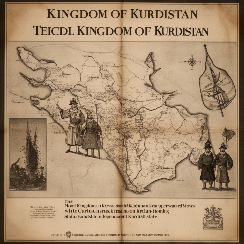 AI-generated illustration of Kingdom of Kurdistan