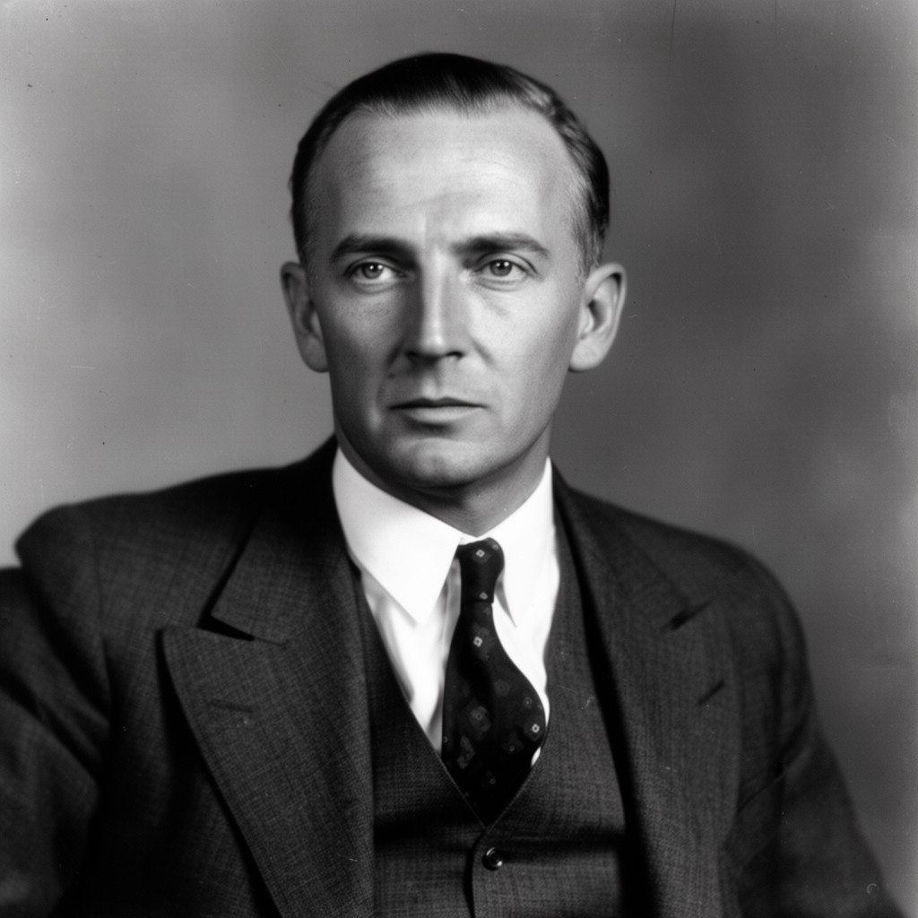 AI-generated illustration of Risto Ryti