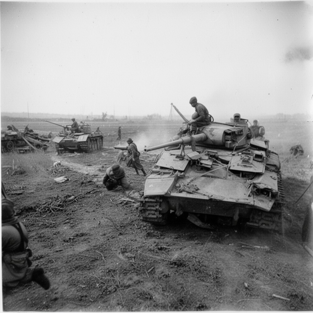 AI-generated illustration of Voronezh–Kastornoye offensive