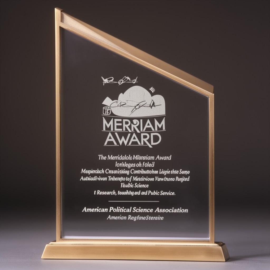 AI-generated illustration of Merriam Award from the American Political Science Association