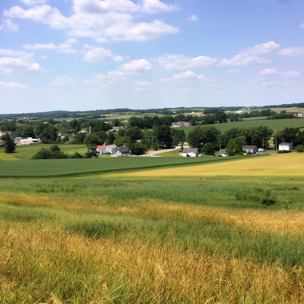 AI-generated illustration of Poweshiek County, Iowa